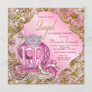 Prinzessin Quinceañera Einladung