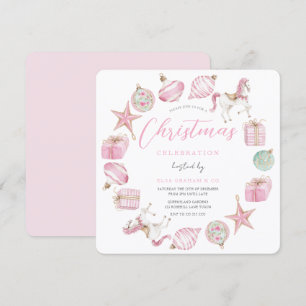 Prinzessin Rosa Kranz Weihnachtsfeier Einladung