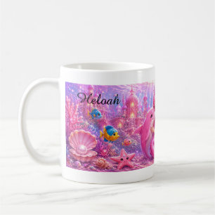 Prinzessin Rosabella Magischer Rosa Meerjungfrau B Kaffeetasse