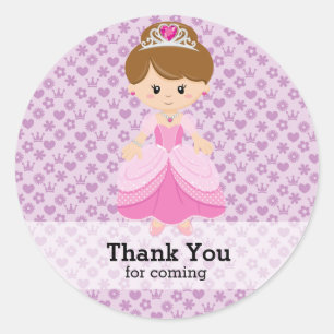 Prinzessin Runder Aufkleber
