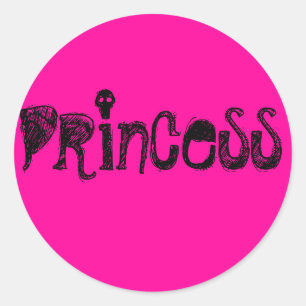 Prinzessin Runder Aufkleber