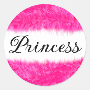  Prinzessin Runder Aufkleber