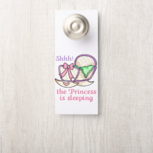 Prinzessin schläft türanhänger