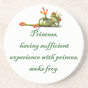Prinzessin Seeks Frog Coaster Getränkeuntersetzer