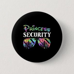 Prinzessin Sicherheit Lustige Geburtstagsfeier pas Button
