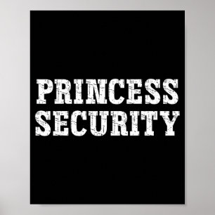 Prinzessin Sicherheit passend Jungen Papa Mama Vin Poster