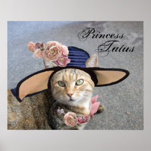 PRINZESSIN TATUS /ELEGANTE KATZE, GROSSE DIVA-HAUB POSTER