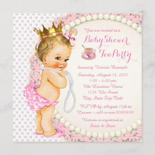 Prinzessin Tea Party Einladung