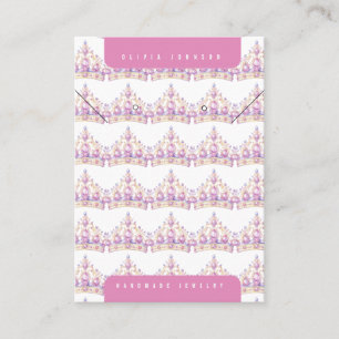 Prinzessin Tiara Handmade DIY Schmuck Display Kart Visitenkarte