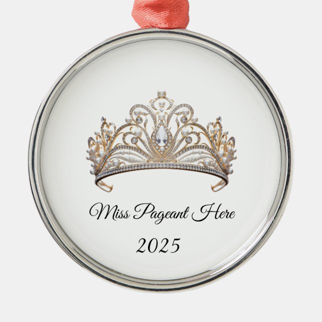 Prinzessin Tiara Ornament Aus Metall (Vorne)