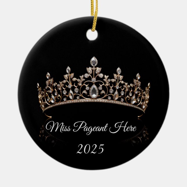 Prinzessin Tiara-Ornament Keramik Ornament (Vorne)