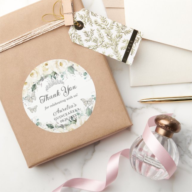 Prinzessin Tiara Runder Aufkleber (Schenken)