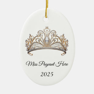 Prinzessin Tiara Schmuck Keramik Ornament