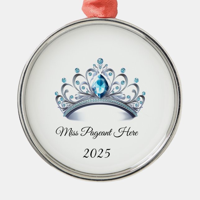Prinzessin Tiara Schmuck Ornament Aus Metall (Vorne)