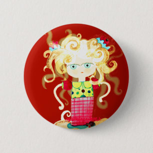 Prinzessin tutu Liebe graues Königreich gebrochen Button