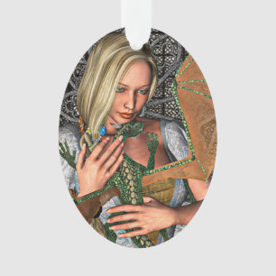 Prinzessin und Drache Ornament