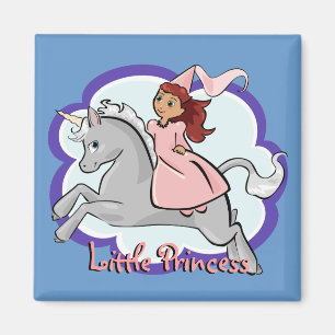 Prinzessin-und Einhorn-Magnet Magnet