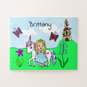 Prinzessin und Einhornmesse personalisiert