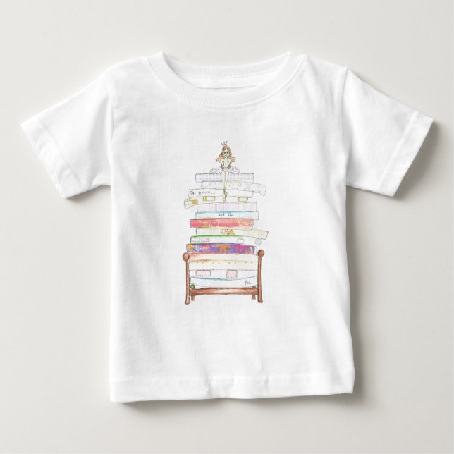 Prinzessin und Erbse Baby T-shirt (Vorderseite)