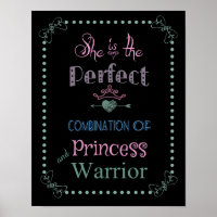 Prinzessin und Kriegerposter