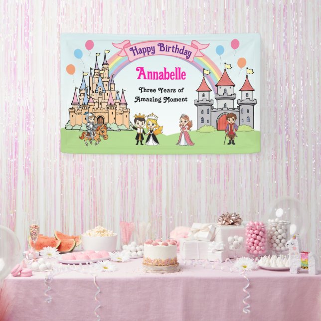 Prinzessin und Prince Fairy Tale Niedlich Royal zu Banner (Party)