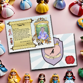 Prinzessin und Prince Fairytale Niedliches königli Dankeskarte