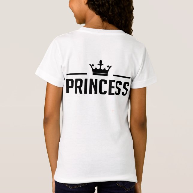 Prinzessin und Princess Shirts (Rückseite)
