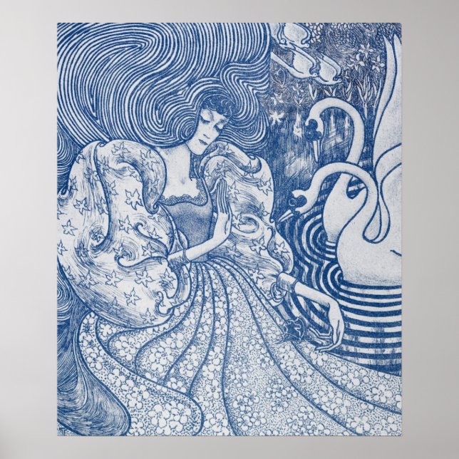 Prinzessin und Schwan Poster (Vorne)