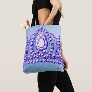 Prinzessin Vintage-Krone Blau Tasche
