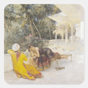 Prinzessin von Bengalisch, c.1889 Quadratischer Aufkleber