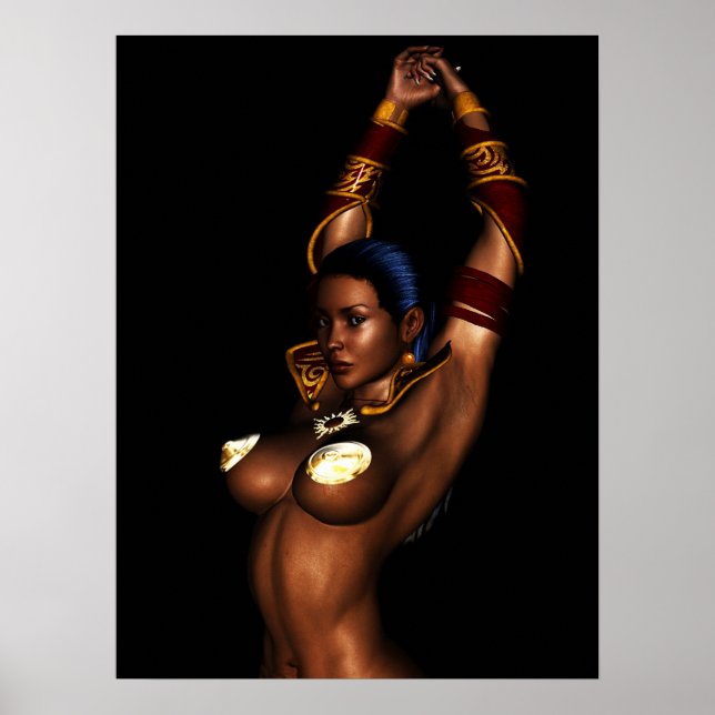 Prinzessin von Mars Fantasy Girl Poster (Vorne)