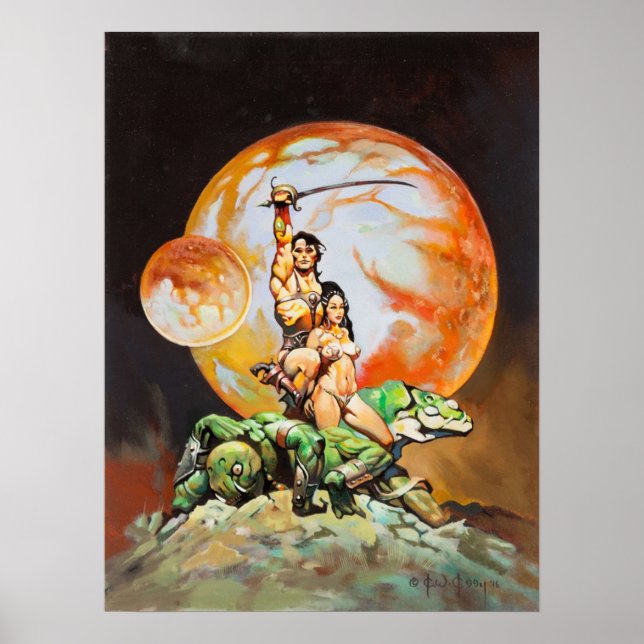 Prinzessin von Mars Frank Frazetta Poster (Vorne)