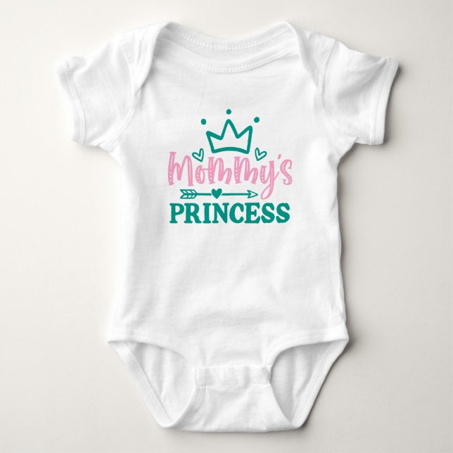 Prinzessin von niedlich Mommy Baby Strampler (Vorderseite)