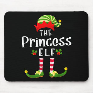 Prinzessin Weihnachtself passendes Pyjama X-mas-Pa Mousepad