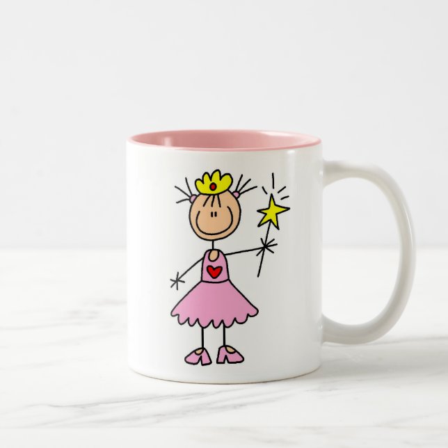 Prinzessin With Wand Zweifarbige Tasse (Rechts)