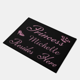 Prinzessin Your Name Resides Here Fußmatte
