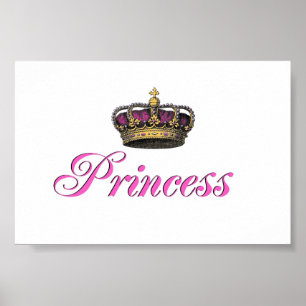 Prinzessinkrone im Pink Poster