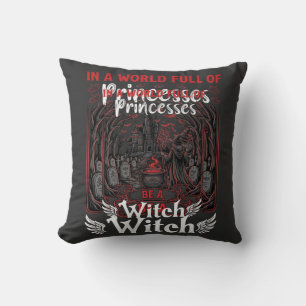 Prinzessinnen Hexe Halloween Schloss Kessel Grab Kissen