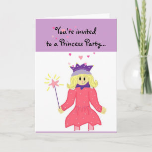 Prinzessinnen-Party Einladung