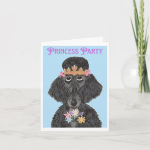 Prinzessinnen-Party-Pudel Einladung