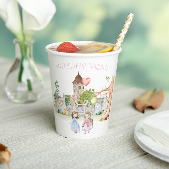 Prinzessinnen, Ritter & Dragons Fairy Tale zum Geb Pappbecher (In Situ)