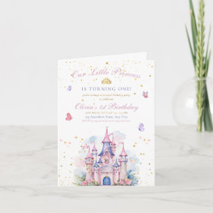 Prinzessinnen Schloss Mädchen Geburtstag, Prinzess Einladung