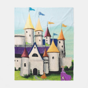 Prinzessinnen und Burg Fleecedecke