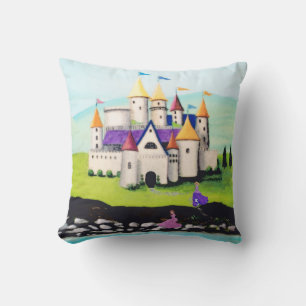Prinzessinnen und Burg Kissen