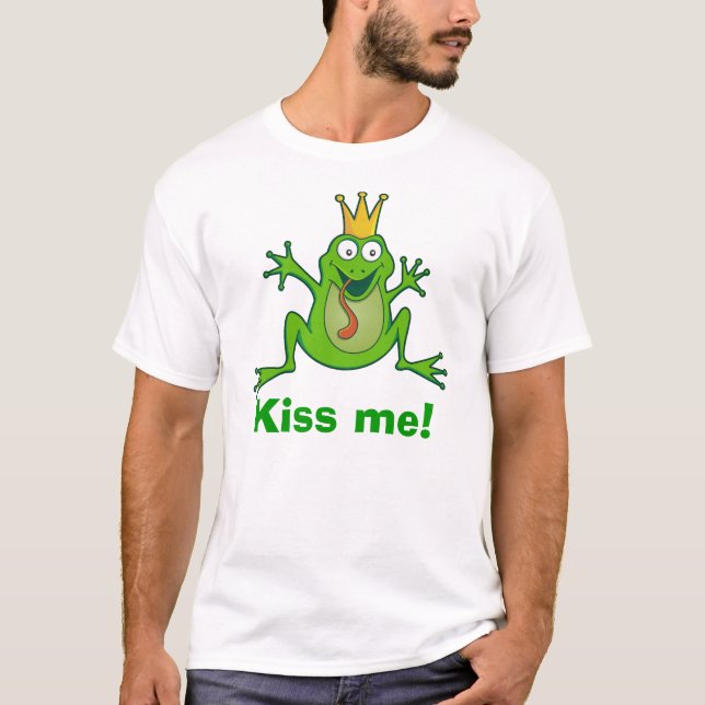 Prinzfrosch, küss mich! Basic T-Shirt (Vorderseite)