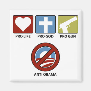 Prinzipien gegen Obama Magnet