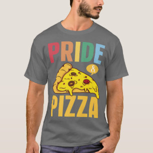 Prio & Pizza LGBT Gay Pride Rainbow Flag LGBTQ P T-Shirt