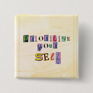 Priorisiere dich selbst button