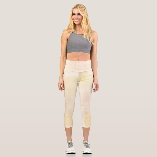 Priorisiere dich selbst capri leggings (Vorderseite)