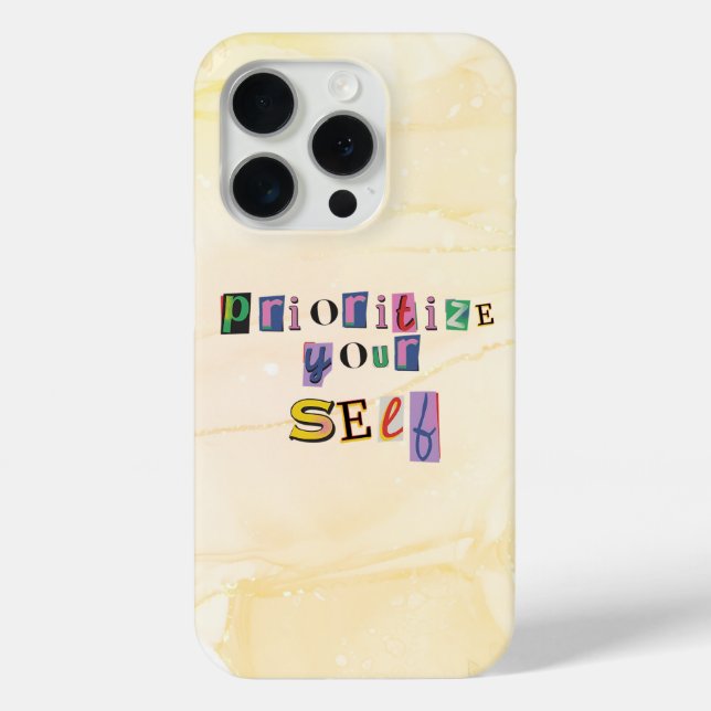 Priorisiere dich selbst Case-Mate iPhone hülle (Rückseite)